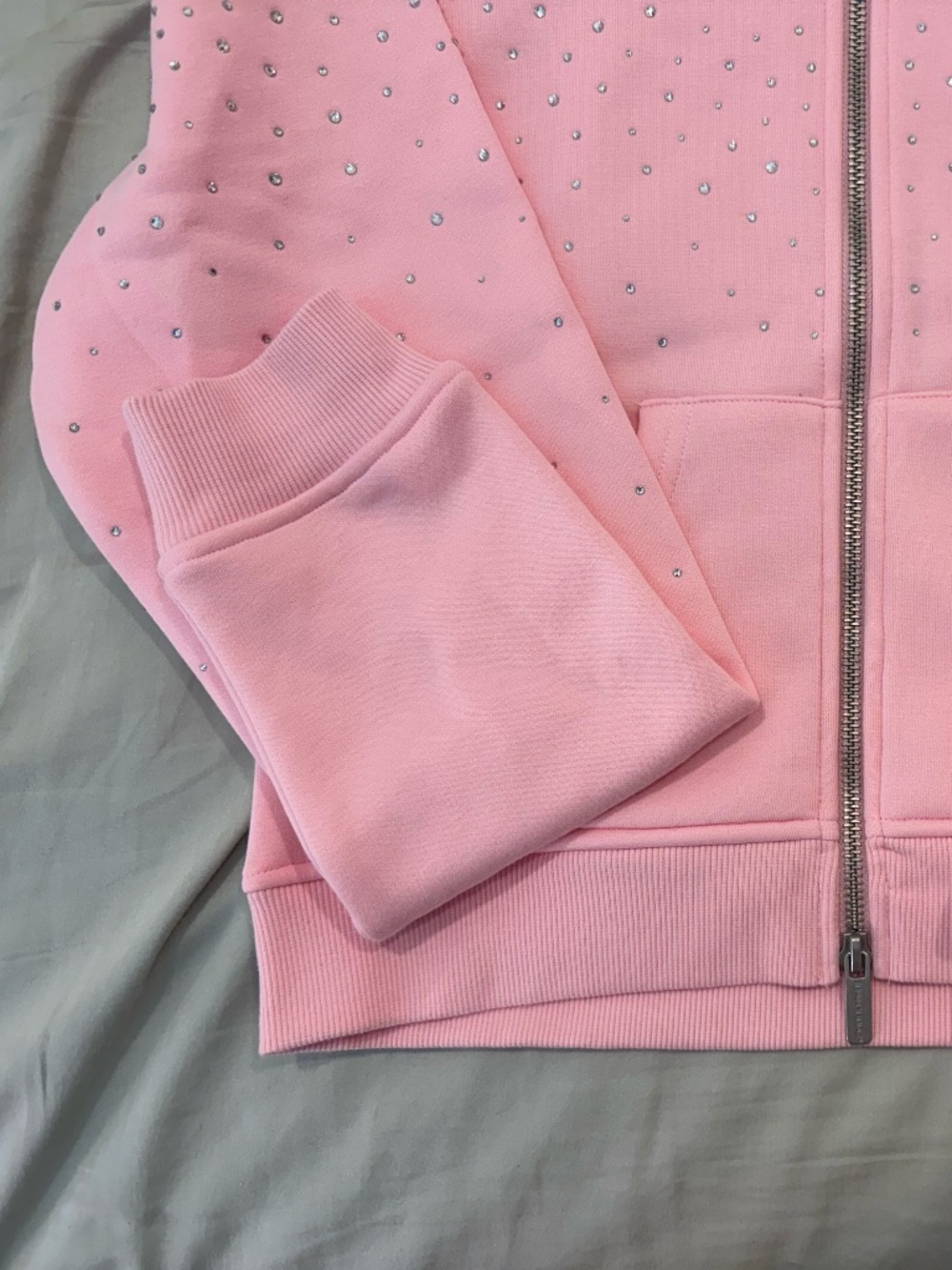 Hidden Cult: Perfect Pink Rhinestone Sweatshirt - Picture 4 of 7